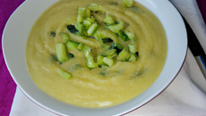 Velouté de haricots beurre à la courgette Thermomix