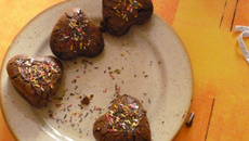 Petit cœur en chocolat