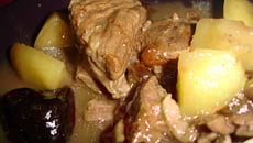 Bœuf au cidre, pommes et pruneaux