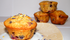 Muffins chocolat blanc et fruits rouges