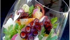 Verrine de salade de poulpe