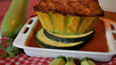 Flan de courgettes au chorizo