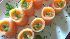 Roulés de saumon
