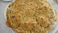 Tarte aux pommes streusel