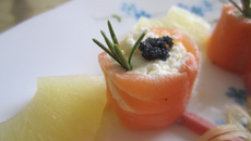 Rouleau de saumon rapide