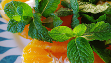 Salade d'oranges à la menthe