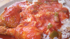 Poulet basquaise au piment d'Espelette