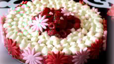 Cheesecake aux framboises et eau de rose