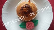 Muffins rhum, noisette, pépites de chocolat