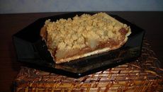 Tarte crumble chocolat poire