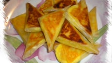 Petit samoussa courgette-chèvre