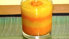 Verrine de lemon curd et mousse de carottes