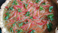 Tarte sans pâte au saumon