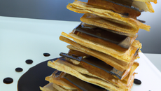 Mille-feuille contemporain au chocolat noir