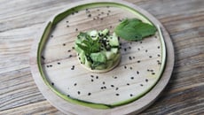 Tartare de courgette et avocat