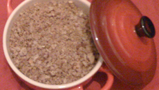 Crumble coco à la compote automnale
