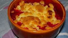 Crumble fraise rhubarbe