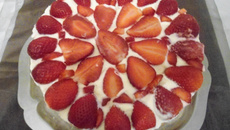 Fraisier express maison mascarpone