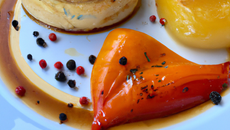 Tatin de brandade aux deux poivrons