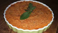 Crumble aux tomates et au pesto