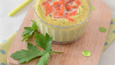 Flan aux courgettes et au saumon