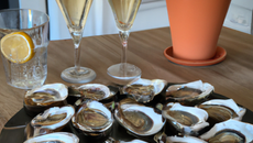Huîtres au champagne maison