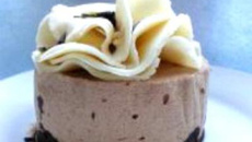 Soufflé chocolaté, bavarois chocolat nutella, fleur d'amande