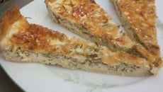 Quiche à la brousse aux fanes de carottes