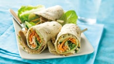 Mini wraps en crudités