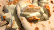 Naans au blanc de poulet et fromage philadelphia
