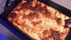 Gratin de courgettes saumon