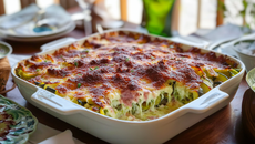 Gratin de courgettes jambon-mozarella