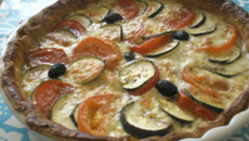 Tarte courgettes-tomates