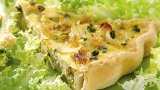 Tarte aux légumes et au tofu