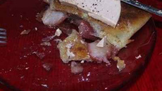 Bricks de poires aux épices et au foie gras