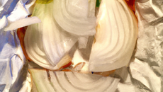 Papillote d'oignon de mon ami Vincent