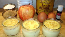 Crèmes aux pommes caramélisées