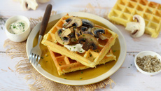 Gaufres aux champignons