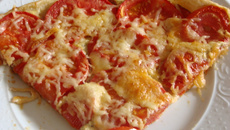 Tarte tomate-jambon