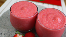 Smoothie fraise gourmand