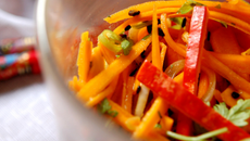 Salade de potimarron au cerfeuil