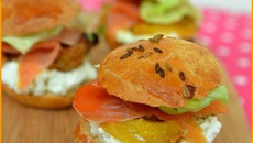 Burger saumon fumé et Cottage cheese