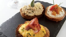 Trio de tartines apéritives