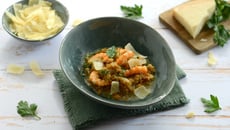 Risotto de petit épeautre aux crevettes