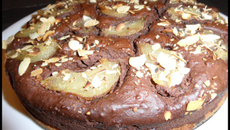 Brownie chocolat et poires