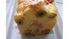 Cake jambon olive