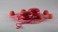 Macarons originaux fraise tagada