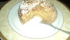 Gâteau de mini-crêpes au 'lemon curd'