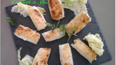 Nems au chèvre et à la menthe