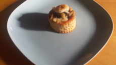 Bouchée d'escargots et pleurotes